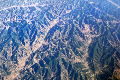 太行山,中国,航拍视角,丘陵起伏地形,戏剧性的景观,连续性,峡谷,非凡的,自然,水平画幅