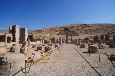 帕希玻里斯,设拉子,走廊,伊朗,柱子,alexander the great,纪念碑,水平画幅,山,沙子
