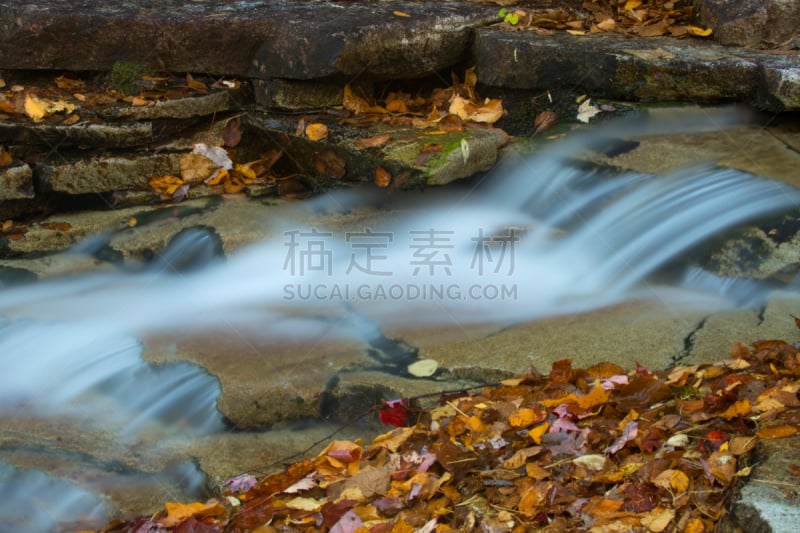 白山山脉,科劳夫峡谷,阿把拉契亚怀特山脉,东北方向,阿巴拉契亚山脉,烟雾,水,水平画幅,瀑布