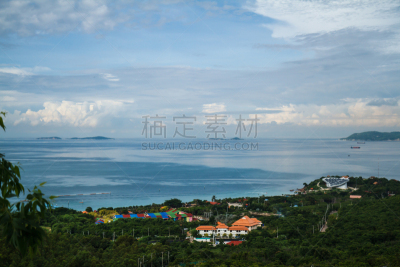 泰国,芭堤雅,岛,度假胜地,水平画幅,沙子,无人,海港,夏天,海滩