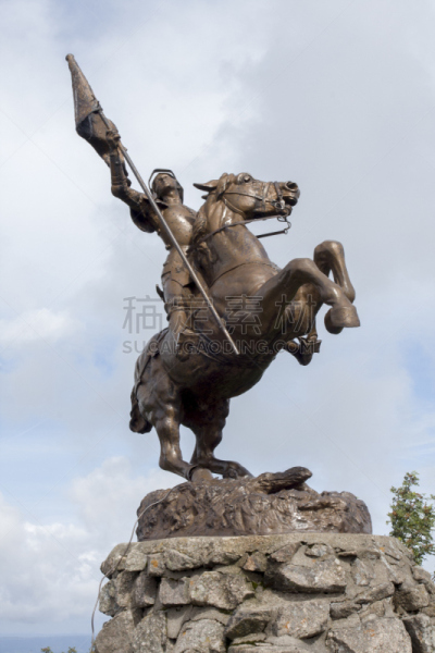 贞德,法国,阿尔萨斯,雕像,气球,杜塞尔多夫,,垂直画幅,纪念碑,天空