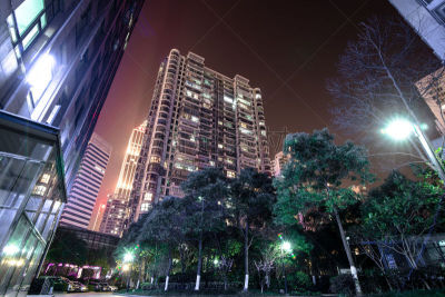 夜晚,城市,安全护栏,天空,江苏省,水平画幅,建筑,无人,城市天际线,户外