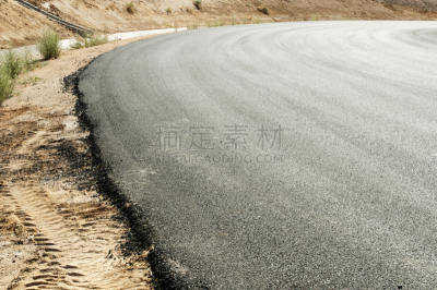 新的,沥青,路,公路,汽车赛道,田径跑道,不明确的地点,水平画幅,山,无人