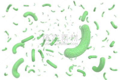 三维图形,水平画幅,形状,无人,绘画插图,科学,生物学,白色,甲型流感a,细菌