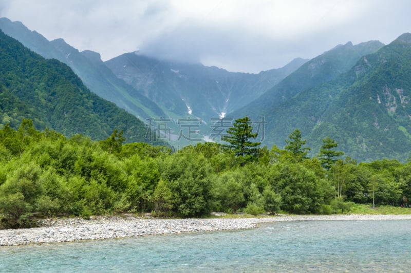 梓川,上高地国家公园,长野县,山,日本,中部山岳国立公园,松本,飞驒山脉,日本阿尔卑斯山脉,水