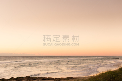 正面视角,棕榈沙滩镇,冷,天空,风,沙子,光,棕榈树,明亮,海浪