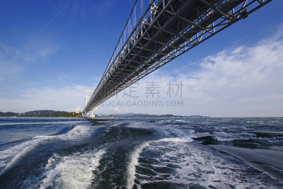 潮汐,桥,漩涡,鸣门海峡,淡路岛,观光船,火影忍者的城市,水面,多车道公路,波浪