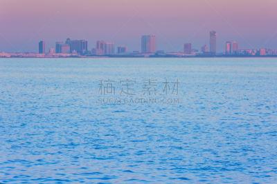 海洋,幕张市,东京湾,水平画幅,无人,云,黄昏,户外,太平洋,多色的