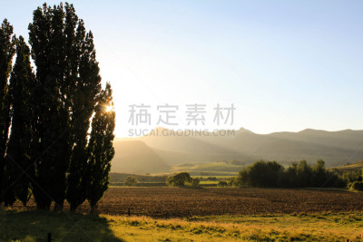 地形,风景,南非,奥兰治自由邦,肯尼亚山脉,留白,水平画幅,无人,夏天,户外