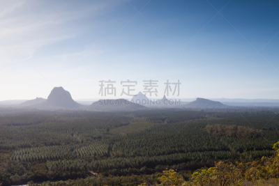 山脉,温室,比瓦,玻璃房山脉,阳光海岸,布里斯班,火山岩,昆士兰州,水平画幅,地形
