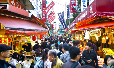 市区,上野区,台东区,交通标志,水平画幅,人群,东亚,商店,户外,霓虹灯