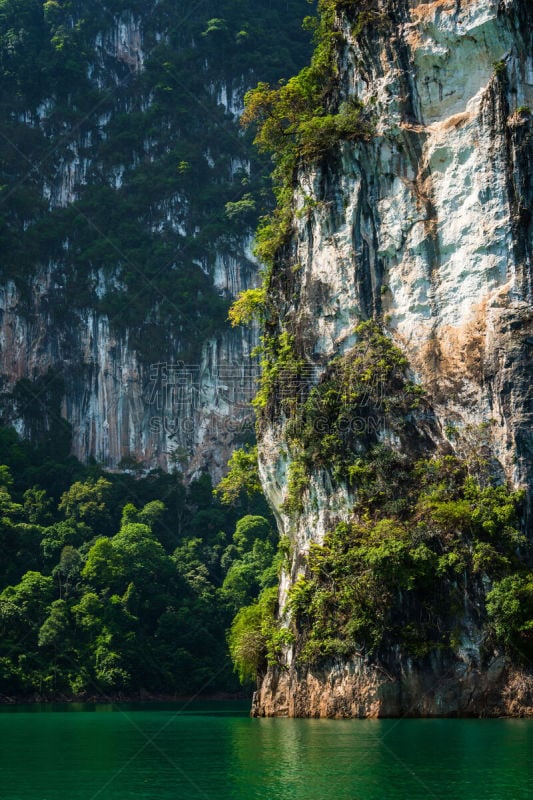 水,石灰石,山,飘然,特写,陆地,在上面,垂直画幅,无人,传统