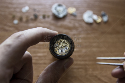 放大镜,表,玻璃,古董,钟表匠,水平画幅,古老的,古典式,珠宝,时间
