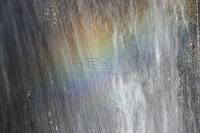 塞浦路斯,瀑布,彩虹,水,美,面无表情,水平画幅,山,努力,户外