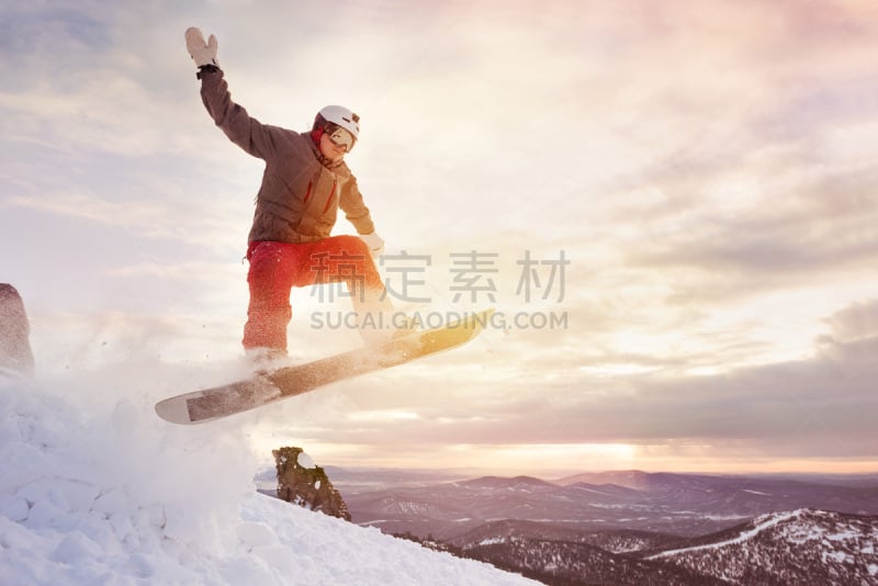 天空,滑雪板,留白,休闲活动,提举,雪,滑雪坡,旅行者,青年人,运动