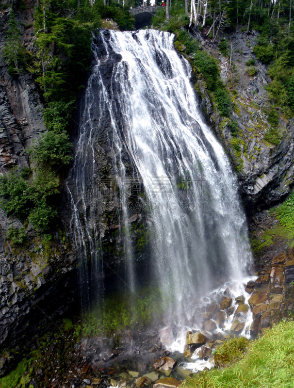 彩虹,雷尼尔雪山,秋天,自然美,1893,马尾,雨山国家公园,原生林,自然,垂直画幅