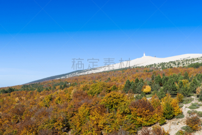 山,沃克吕兹,法国,看风景,冯杜山,橡树林地,美洲土著居民,天空,美,水平画幅