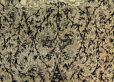 金叶,绘画作品,远古的,大鹏金翅鸟迦楼罗,水平画幅,无人,壁画,古老的,装饰物,黑色
