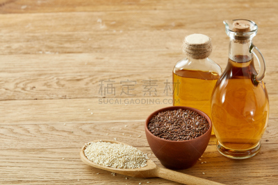 食用油,碗,木制,玻璃,广口瓶,背景,选择对焦,浅的,厨房