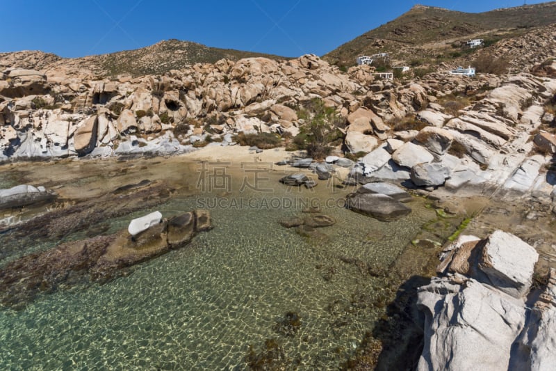 帕罗斯,岩层,海滩,蓝色,岛,水,基克拉迪群岛,天空,度假胜地,水平画幅