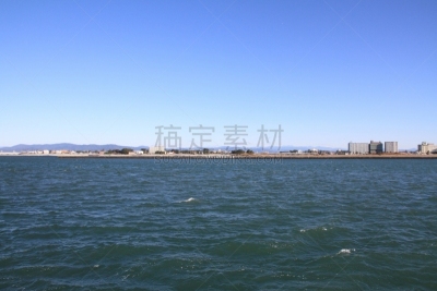滨松,静冈县,湖,日本,滨名湖,防波堤,水,天空,水平画幅,沙子