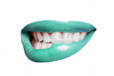 嘴唇,水平画幅,化妆用品,非裔美国人,唇膏,特写,仅成年人,咬唇,部分,青年人