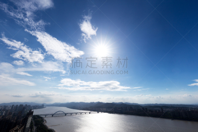 杭州,天空,现代,蓝色,城市天际线,城市,20组,浙江省,办公室,水平画幅