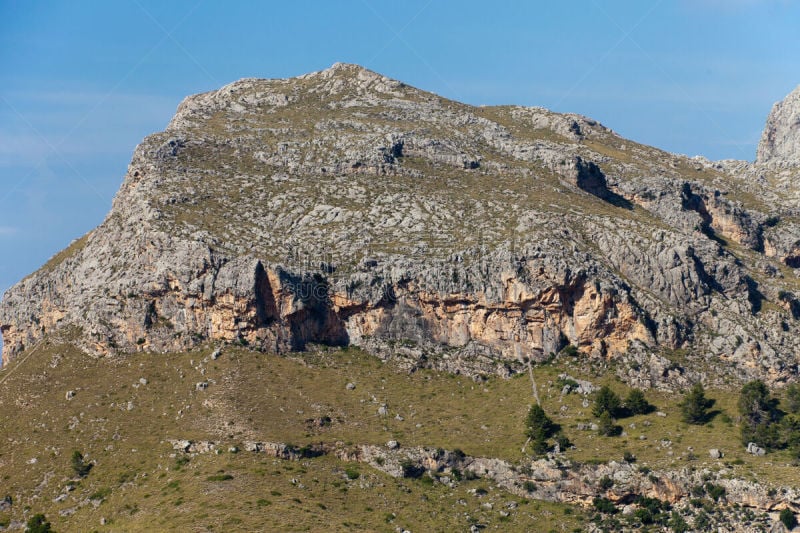 sierra de tramuntana,齿状山脊,特拉华,马略卡,自然,旅游目的地,水平画幅,地形,岩石,无人