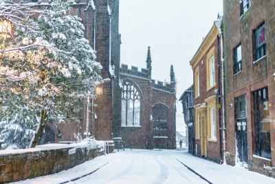 考文垂,西米德兰,城市,雪,英国,英格兰,著名景点,古典式,户外,旅行者