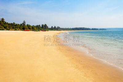 果阿,海滩,印度,卡兰古特,巴加,恰恩多利姆,anjuna,天空,美,水平画幅