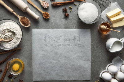 小麦面团,面粉,静物,菜单,配方,食品,现代,甜点心,打蛋器,自制的