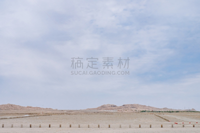 中国,敦煌,山,戈壁滩,被抛弃的,空的,安静,西北,云,沙漠