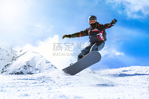 冬天,滑雪板,山,迅速,度假胜地,班斯科,水平画幅,雪,蓝色,户外