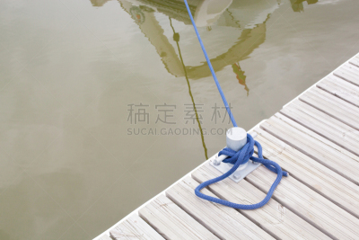 船,绳子,水,停泊的,旷野,摩尔人风格,水平画幅,码头,无人,海港