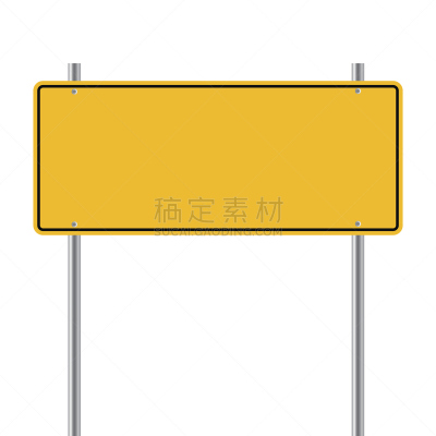 绘画插图,空白的,交通标志,矢量,黄色,旅途,空的,交通,镀锌材料,信函