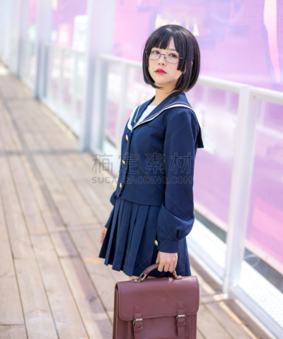 校服,亚洲,学生,女孩,可爱的,韧性,肖像,女人,中国,日本校服