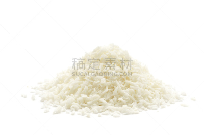 椰子,白色,白色背景,背景分离,饮食,室内,图像,干的,搓碎干酪,排列
