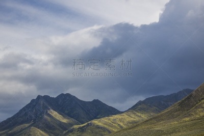 科雷曼德,西开普省,南非,克拉伦斯,桨叉架船,月桂树,在之间,山,风景,驾车