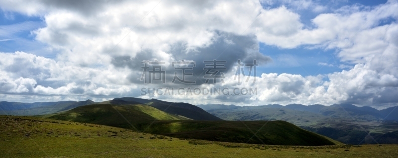 黑色,在上面,中环,石墙,国家公园,水平画幅,山,英格兰,户外,树林