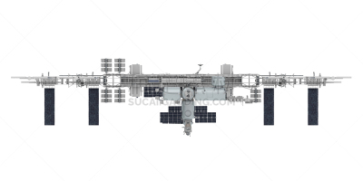 国际空间站,登月舱,空间站,航天飞机,宇航员,轨道运行,太空,水平画幅,形状,绘画插图