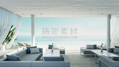夏天,起居室,海洋,海滩,假日别墅,生活方式,交通工具内部,三维图形,风景,度假