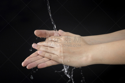 肮脏的,手,细菌,彻底洗刷,微生物,不卫生的,水龙头,湿,健康保健