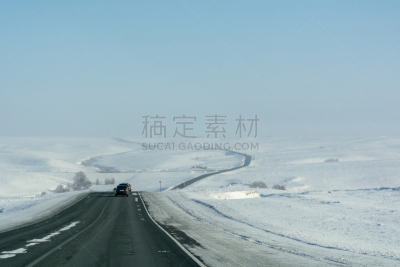 公路,奥伦堡,山,白色,寒冷,空的,沥青,季节,风景,冬天