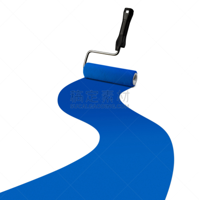 滚刷,蓝色,涂料,条纹,垂直画幅,式样,墨水,干净,金属