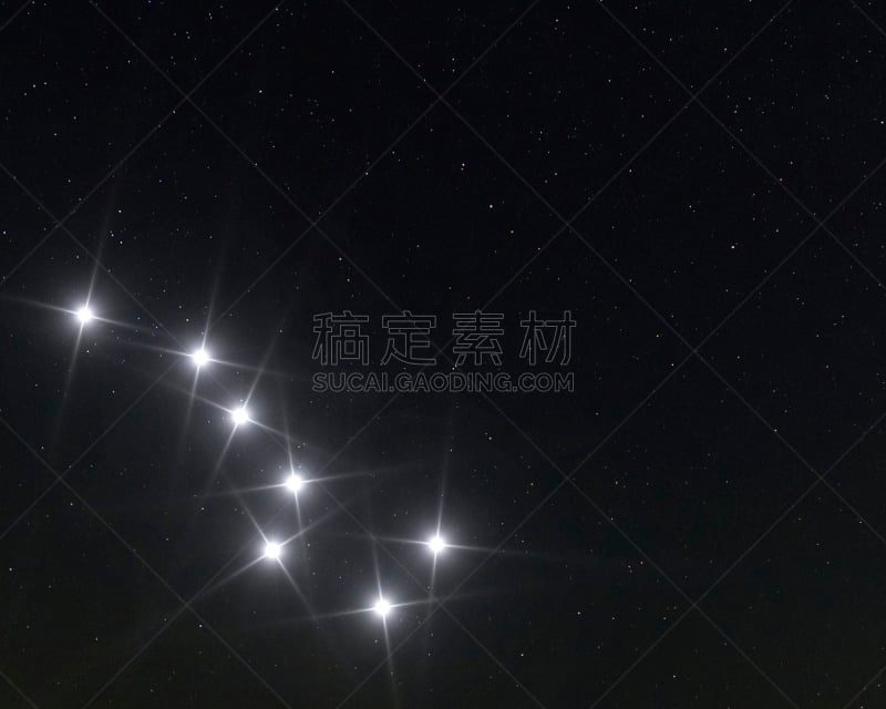 大熊座,星座,天空,太空,水平画幅,星星,夜晚,无人,黑色,彩色图片