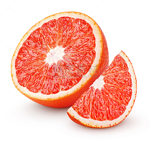 柑橘属,一半的,橙子,红色,分离着色,白色,红橙,莫罗,维生素c,酸味