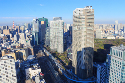 品川,东京,摩天大楼,伦敦城,东京天空树,高速列车,中央区,天空,美,里山