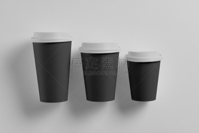 咖啡杯,白色,白色背景,盖子,纸,黑色,分离着色,热,瓶盖,比例