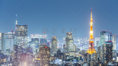 天空,摄像机拍摄角度,起居室,夜晚,惠比寿花园广场,东京,涩谷,摩天大楼,图像,无人