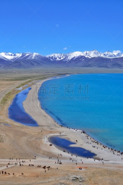 纳木错,地形,户外,白色,蓝色,著名景点,自然美,灵性,宁静,旅游目的地